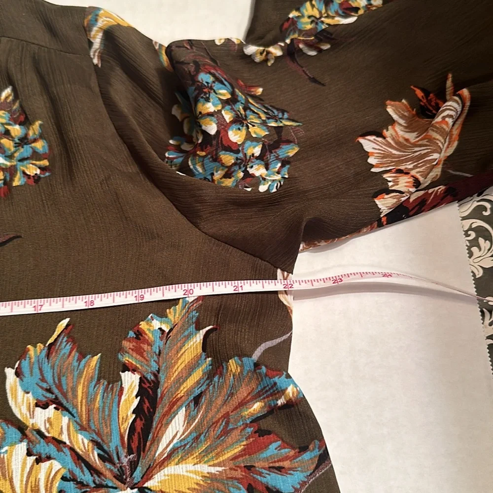Umgee floral bell sleeve swing dress/tunic size small 🧡 - Picture 12 of 15